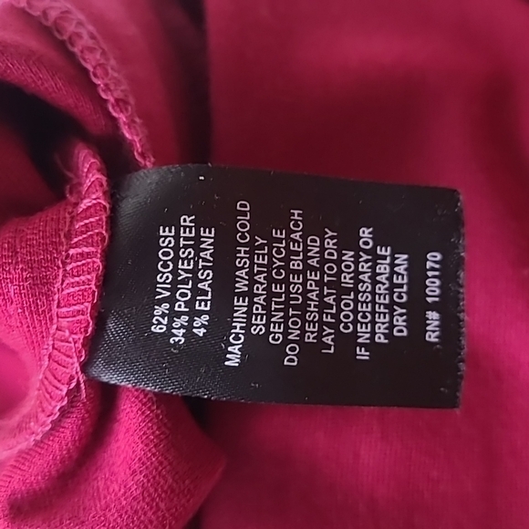 Donna Ricco NY Small Maroon Sexy Body Con Stretchy Pencil Skirt Summer Business - Picture 4 of 4